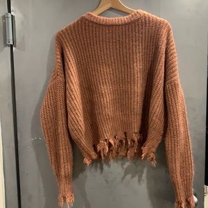 Orange fall sweater